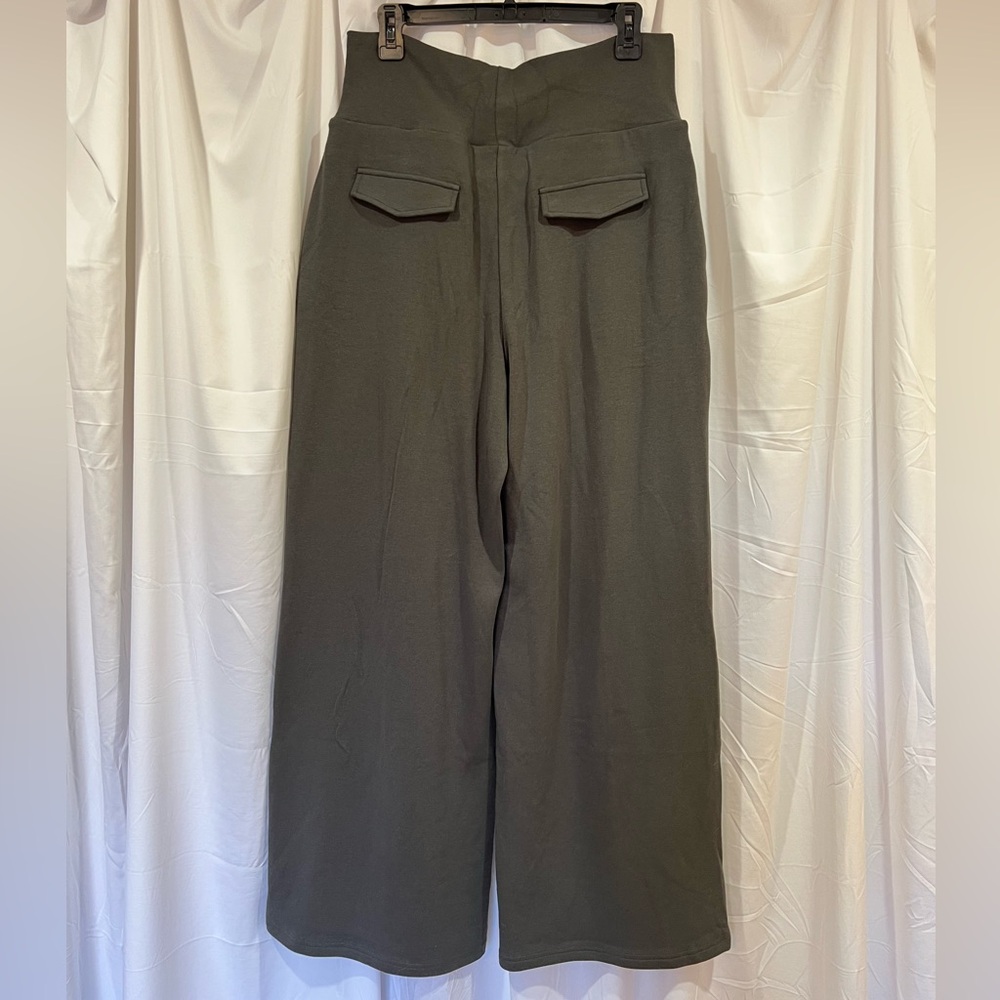 OGL Tummy Warmer Pin Tuck Pants - Large - Medium Gray - NWT - Picture 5 of 9